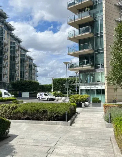 2580 van outside an office